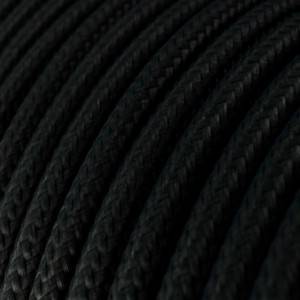 Fir textil retro rotund Pvc 2x0,75 negru Italia