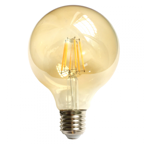 BEC LED DIM 6W 515LM E27 FILAMENT G95 2000K 220-24...