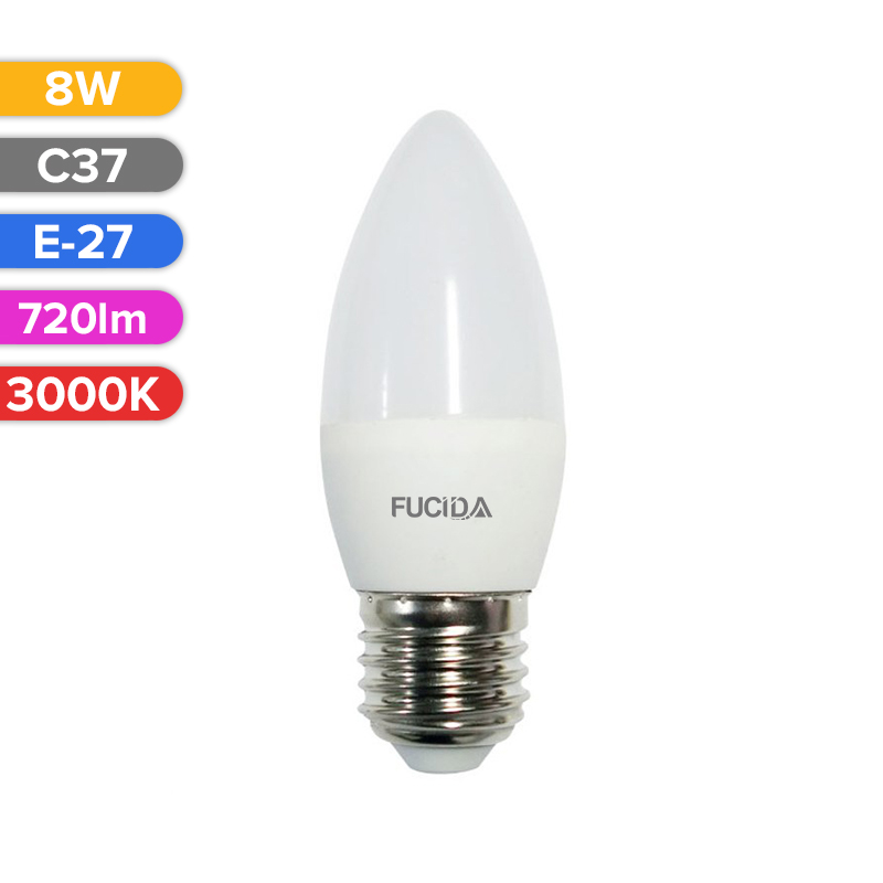 BEC LED C37 8W 720LM 830 3000K E27