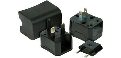 ADAPTOR CĂLĂTORII US/UK/EU STANDART NEGRU