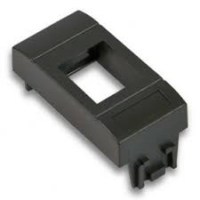 Adaptor spatiu modul Keystone RJ45 Compatibil cu AVE TEKLA 44, Plastic, Negru, Fanton
