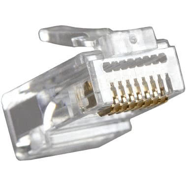 FIȘĂ RJ45 UTP CAT 5E TRANSPARETĂ