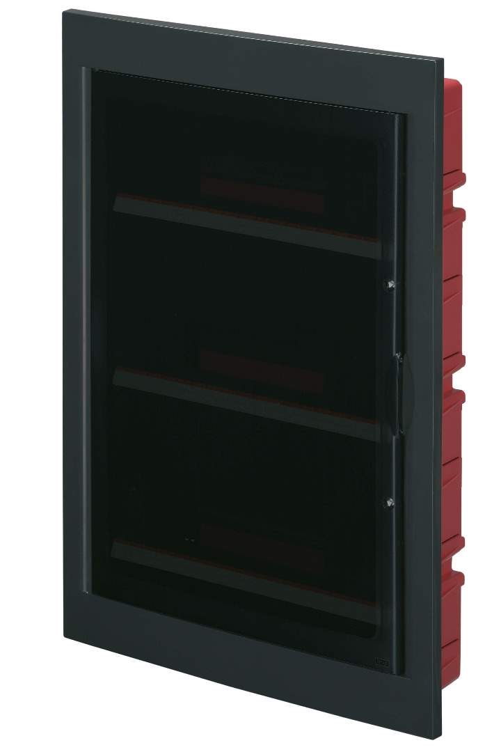 PANOU P/U AUTOMATE INCASTRATĂ IN PERETE IP40 54 MOD TOTAL NEGRU