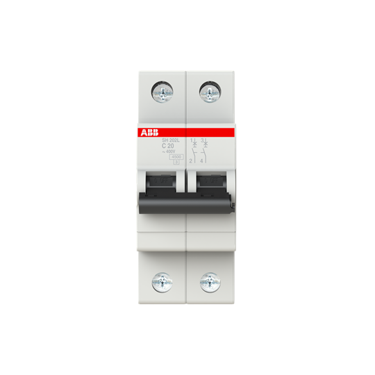 INTRERUPATOR AUTOMAT SH202L-C 20A 2P 4.5KA ABB