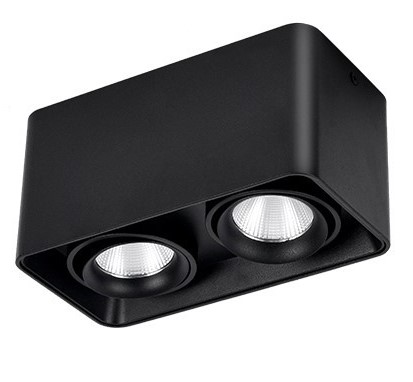 SPOT LED EXT. NEGRU 2X15W/195A/840L 4000K FUCIDA