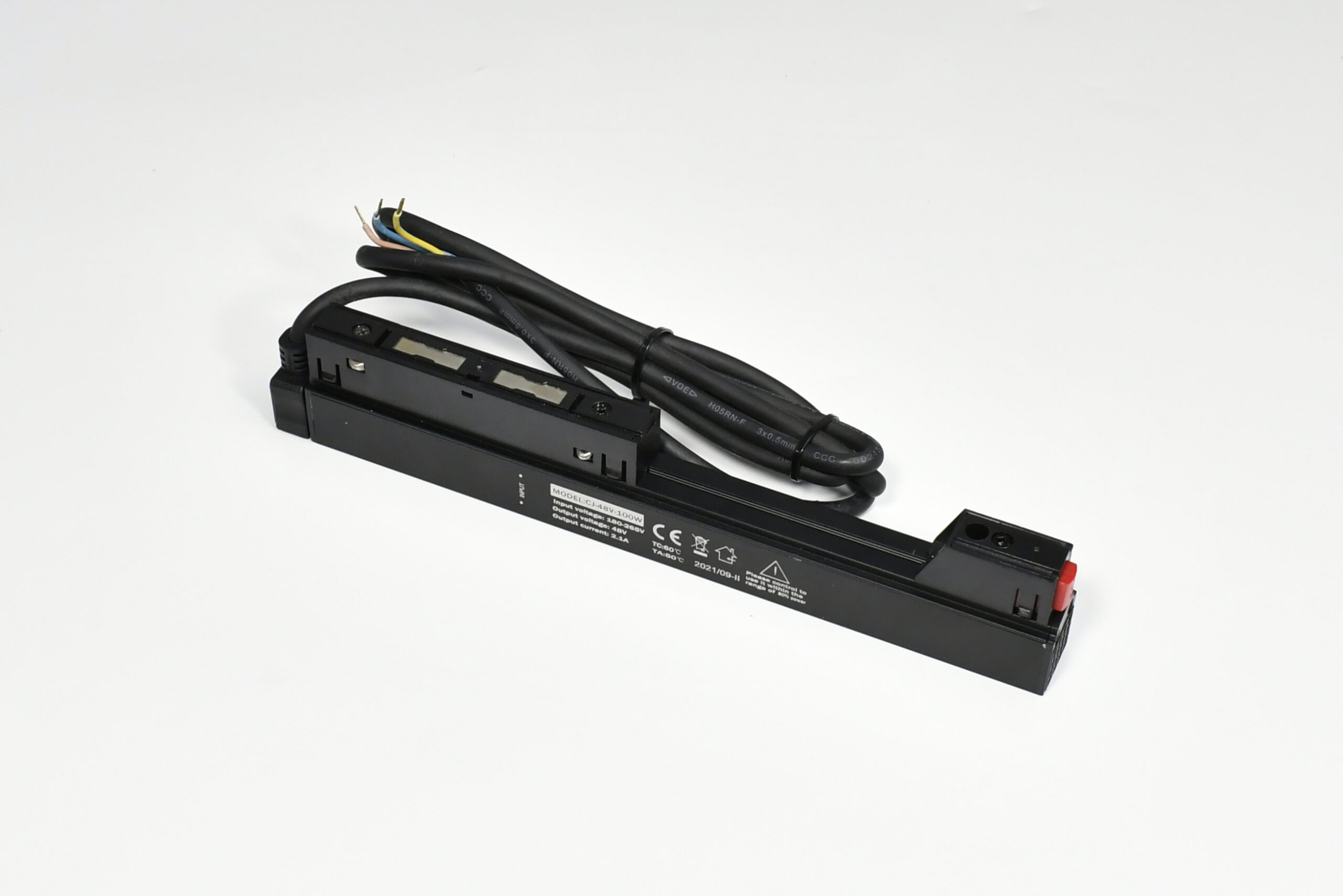 TRANSFORMATOR INCASTRAT TRACK MAGNETIC 200W 220V-48V NEGRU ML