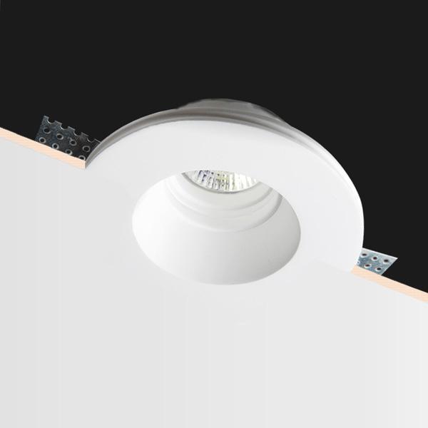 Spot incastrat din ghips rotund GU10 125x95mm Italia