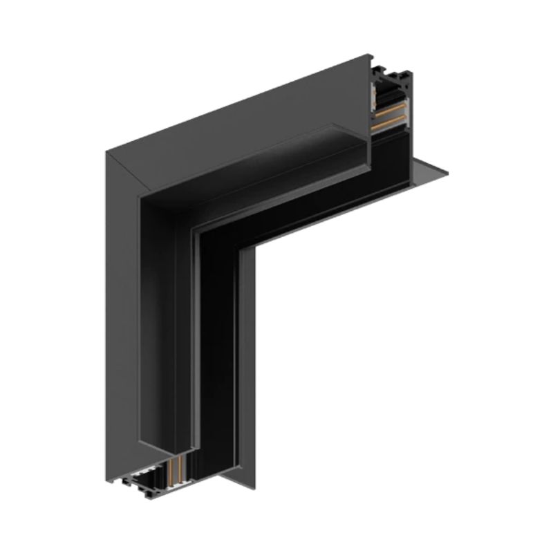 CONECTOR TRACK TAVA-PERETE 26MM INCASTRAT 48V NEGRU ML