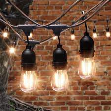 GHIRLANDA LUMINOASA 10XE27 10M IP44 2x0.75mm NEAGRA 12mm