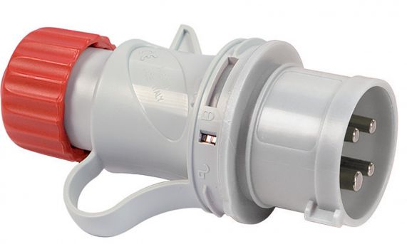 Fisa Portabila Industriala, 3P+N+E, 16A, 400V, 6h, IP44, Cablare Rapida, Culoare Rosie, Fanton, 130x70x91mm