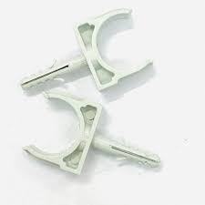 Set 100 Cleme cu Diblu Integrat, Suruburi Incluse in Set, Fixare pentru Teava, Copex, Tub pvc, Ø20mm, ECCT20, Elettrocanali Italia