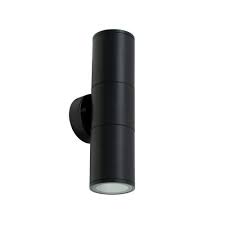 CORP ILUMINAT FATADA 2XGU10 IP54 NEGRU ROTUND GARDEN LINE 234X86X72X22X64mm