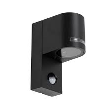 CORP DE ILUMINAT FATADA CU SENZOR DE MISCARE GU10 IP44 NEGRU GARDEN LINE 152X110X68mm