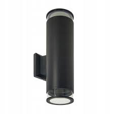 CORP DE ILUMINAT GRADINA FATADA 2XGU10 NEGRU IP54 308X90mm