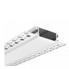 ML6114  Profil aluminiu banda led 3m 27,5mm incastrat pod/perete/ghipsocarton