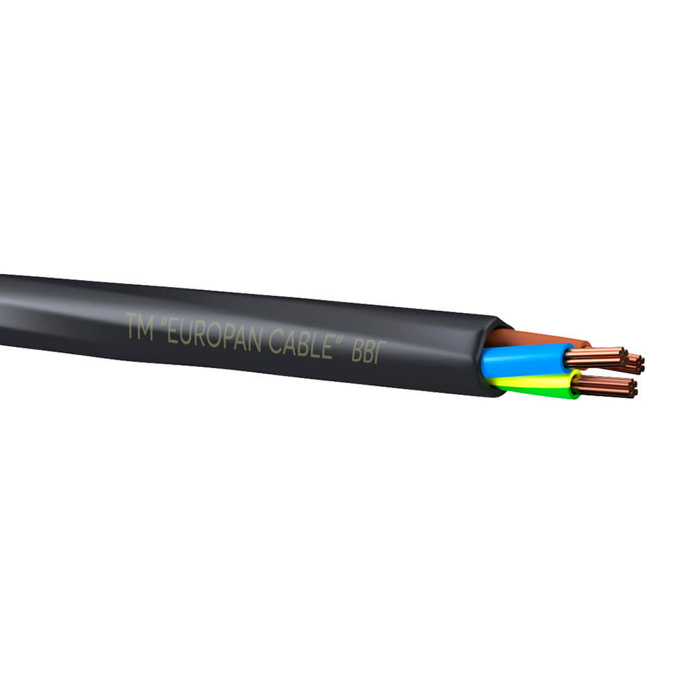 Cablu electric vvg ng ls 3x1,5mm negru rotund