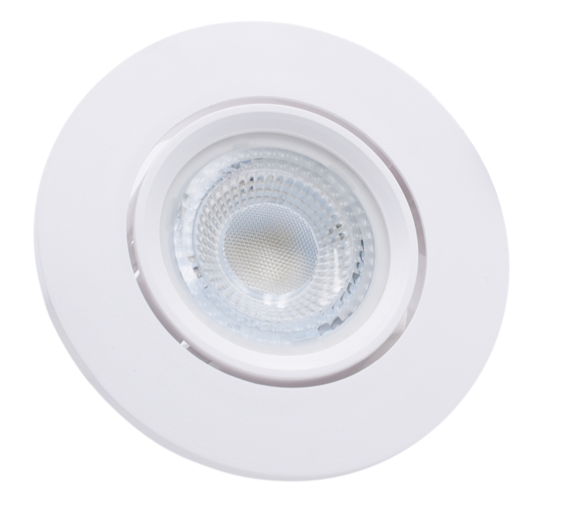 Spot incastrat klik Super rotund alb orientabil plastic Ip20 Gu10 Italia