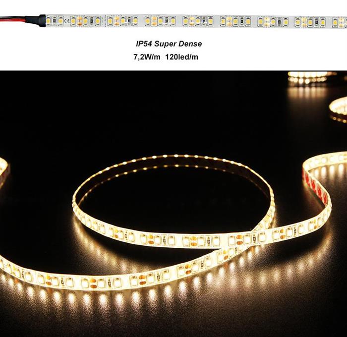 ML220V Banda led  2835 220V 3000K 12W/M 120/LED/M CRI80 10M IP54