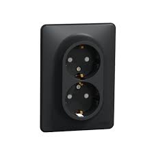 SDD314221 Priza dubla Schneider-Electric  sedna 2P+T16A 240V negru