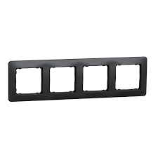 SDD314804 Rama cu 4 locuri Schneider-Electric  negru
