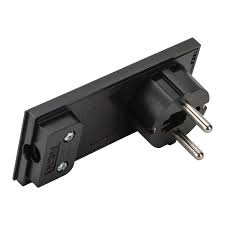 Fisa, Stecher Schuko, Ultra Slim, Rotabila, 2P+E, 16A, 250V, Demontabila, Pinii Pot fi Rotiti Vertical sau Orizontal Dupa Necesitate la Cablarea Fisei, Negru Mat, Fanton 80066