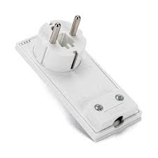 Fisa, Stecher Schuko, Ultra Slim, Rotabila, 2P+E, 16A, 250V, Demontabila, Pinii Pot fi Rotiti Vertical sau Orizontal Dupa Necesitate la Cablarea Fisei, Alb Mat, Fanton 80065